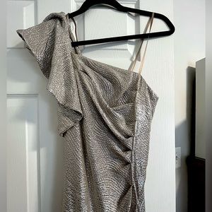 hailey logan one shoulder dress HAILEY LOGAN BY ADRIANNA PAPELL BLACK ONE SHOULDER DRESS - Size 3/4 SKU:434